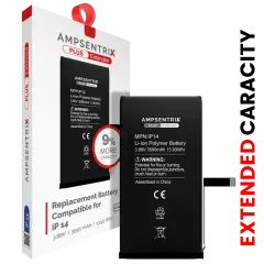 Replacement Battery For iPhone 14 (AmpSentrix Plus Extended)