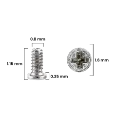 Internal Screw Set (M0.8×1.15×1.6D×0.35T) For iPhone 12 Pro (30 Pack) (Service Pack)