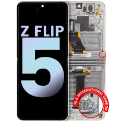 Inner OLED Assembly With Frame For Samsung Galaxy Z Flip 5 5G (US & International) (Service Pack) (Cream)