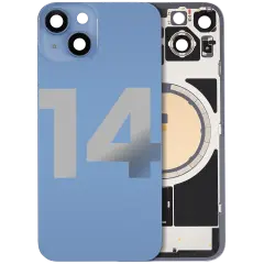 Back Glass w/ MagSafe Magnet For iPhone 14 (Quality - OEM Pull B) (Blue)