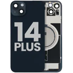 Back Glass w/ MagSafe Magnet For iPhone 14 Plus (Used OEM Pull: Grade A) (Midnight)