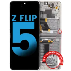 Inner OLED Assembly With Frame Compatible For Samsung Galaxy Z Flip 5 5G (F731) (US & International) (Aftermarket) (Cream)