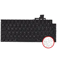 Keyboard W/ Backlight & Screws For MacBook Air 13" (A3113 / Mid 2024) (UK English)
