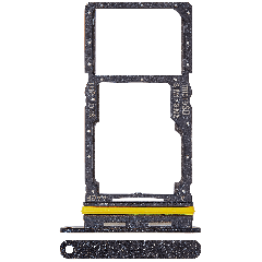 Dual Sim Card Tray For Samsung Galaxy A17 5G (A176 / 2025) (Premium) (Black)