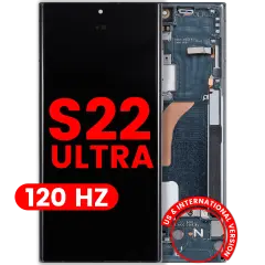 OLED Assembly With Frame For Samsung Galaxy S22 Ultra 5G (US & International Version) (Aftermarket Plus) (120Hz) (Green)