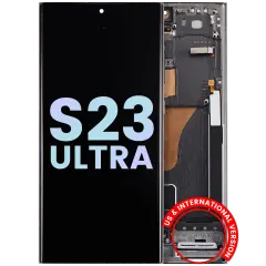 OLED Assembly With Frame For Samsung Galaxy S23 Ultra 5G (US & International) (Service Pack) (Green)