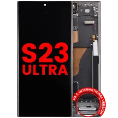 OLED Assembly With Frame For Samsung Galaxy S23 Ultra (US & International) (Aftermarket Plus) (Green)