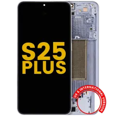 OLED Assembly With Frame For Samsung Galaxy S25 Plus 5G  (US & International Version) (Refurbished) (Icy Blue)