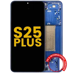 OLED Assembly With Frame For Samsung Galaxy S25 Plus 5G  (US & International Version) (Refurbished) (Navy)
