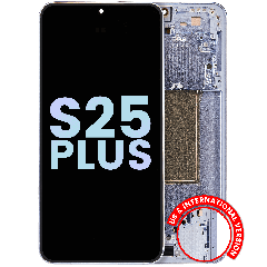 OLED Assembly With Frame For Samsung Galaxy S25 Plus 5G (US & International Version) (Service Pack) (Icy Blue)
