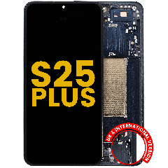 OLED Assembly With Frame For Samsung Galaxy S25 Plus 5G  (US & International Version) (Refurbished) (Blue Black)