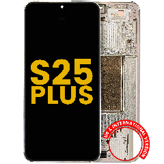 OLED Assembly With Frame For Samsung Galaxy S25 Plus 5G  (US & International Version) (Refurbished) (Pink Gold)