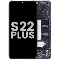 OLED Assembly With Frame For Samsung Galaxy S22 Plus 5G (Used OEM Pull: Grade A) (Phantom Black)