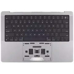 Top Case with Battery and Keyboard For MacBook Pro 14" A2442 (2021)  (ISO Swiss French) (Genuine OEM) (Space Gray)