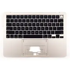 Top Case with Keyboard For MacBook Air 13" A2681 (2022)  (ISO Romanian) (Genuine OEM) (Starlight)