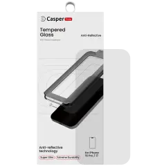 Casper Snap Tempered Glass Compatible For iPhone 16 Pro / 17 (Retail Pack)  (AR Clear)