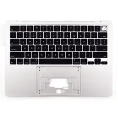 Top Case with Keyboard For MacBook Air 13" A2681 (2022) (ISO Western Spanish) (Genuine OEM) (Silver)