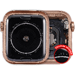 Housing Assembly Compatible For Watch Series 5 (40MM) (Used OEM Pull: Grade A) (Aluminum/Gold) (Cellular Version)