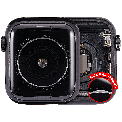 Housing Assembly Compatible For Watch Series 5 (40MM) (Used OEM Pull: Grade A) (Aluminum/Space Black) (Cellular Version)