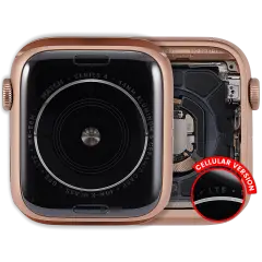 Housing Assembly Compatible For Watch Series 4 (44MM) (Used OEM Pull: Grade A) (Aluminum/Gold) (Cellular Version)