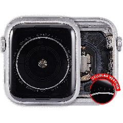 Housing Assembly Compatible For Watch Series 4 (44MM) (Used OEM Pull: Grade A) (Cellular Version) (Aluminum / Silver)