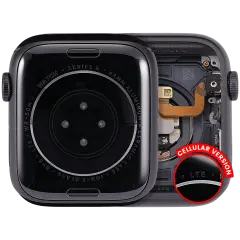 Housing Assembly Compatible For Watch Series 6 (44MM) (Used OEM Pull: Grade A) (Aluminum/Space Black) (Cellular Version)