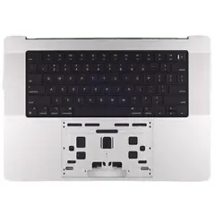 Top Case with Battery and Keyboard For MacBook Pro 16" A2991 (2023) (ISO Czech) (Genuine OEM) (Silver)