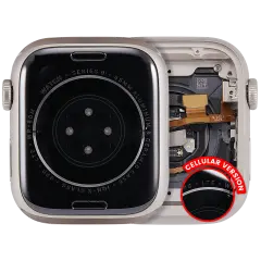 Housing Assembly Compatible For Watch Series 9 (45MM) (Aluminum/Starlight) (Cellular Version)