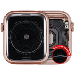 Housing Assembly Compatible For Watch Series SE 1st (44MM) (Used OEM Pull: Grade A) (Aluminum/Gold) (Cellular Version)
