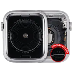 Housing Assembly Compatible For Watch Series SE 1st (44MM) (Used OEM Pull: Grade A) (Cellular Version) (Aluminum / Silver)