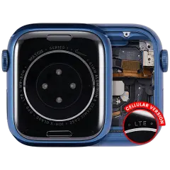 Housing Assembly Compatible For Watch Series 7 (41MM) (Used OEM Pull: Grade A)(Aluminum/Blue) (Cellular Version)