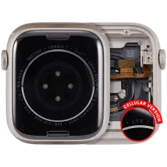 Housing Assembly Compatible For Watch Series 7 (45MM) (Used OEM Pull: Grade A) (Aluminum/Starlight) (Cellular Version)