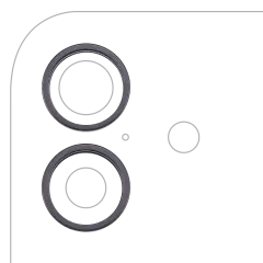 Back Camera Bezel Ring Only For iPhone 17 (Black) (2 Piece Set)