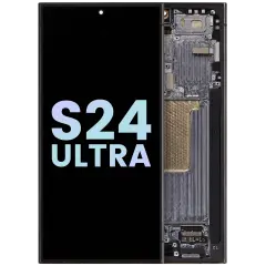 OLED Assembly With Frame For Samsung Galaxy S24 Ultra (Service Pack) (Titanium Black)