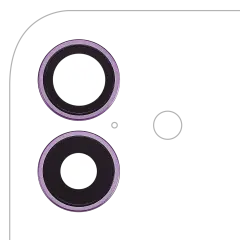 Back Camera Lens With Bracket & Bezel For iPhone 17 (Purple) (Premium)