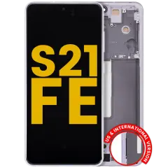 OLED Assembly With Frame For Samsung Galaxy S21 FE 5G (US & International Version) (Refurbished) (Lavender)