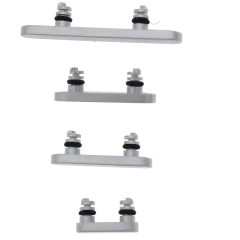 Hard Buttons (Power / Volume / Switch) For iPhone 17 Pro / 17 Pro Max (Silver)