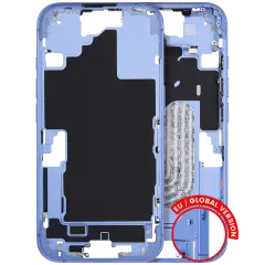Mid-Frame Housing  W/ Small Parts For iPhone 16 (EU / Global Version) (Used OEM Pull: Grade C) (Ultramarine)
