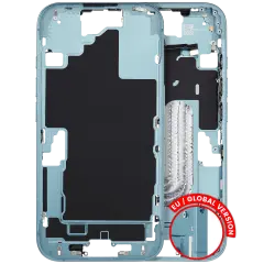 Mid-Frame Housing W/ Small Parts For iPhone 16 (EU / Global Version) (Used OEM Pull: Grade A) (Teal)