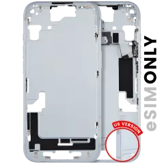 Mid-Frame Housing  W/ Small Parts For iPhone 15 (US Version) (Used OEM Pull: Grade A) (Blue)