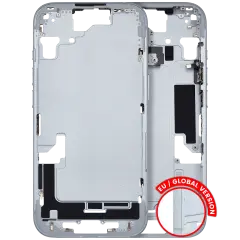 Mid-Frame Housing  W/ Small Parts For iPhone 15 (EU / Global Version) (Used OEM Pull: Grade B) (Blue)