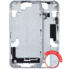 Mid-Frame Housing W/ Small Parts For iPhone 15 (EU / Global Version) (Used OEM Pull: Grade A) (Blue)
