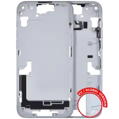 Mid-Frame Housing W/ Small Parts For iPhone 15 Plus (EU / Global Version) (Used OEM Pull: Grade A) (Blue)