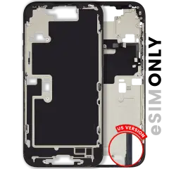 Mid-Frame Housing  W/ Small Parts For iPhone 16 Pro Max (US Version) (Used OEM Pull: Grade A) (Black Titanium)
