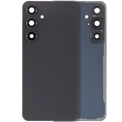Back Cover Glass With Camera Lens For Samsung Galaxy S24 FE (No Logo) (Aftermarket Plus) (Graphite)