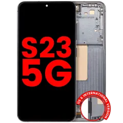 OLED Assembly With Frame For Samsung Galaxy S23 5G (US & International) (Aftermarket Plus) (Green)