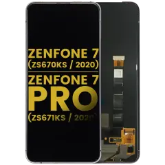 OLED Assembly Without Frame For Asus ZenFone 7 (ZS670KS / 2020) / ZenFone 7 Pro (ZS671KS / 2020) (Refurbished) (Black)