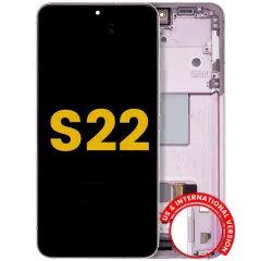 OLED Assembly With Frame For Samsung Galaxy S22 5G (US & International Version) (Used OEM Pull : Grade A) (Bora purple)