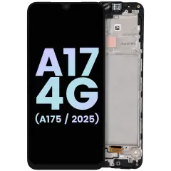 OLED Assembly With Frame For Samsung Galaxy A17 4G (A175 / 2025) (Service Pack) (All Colors)