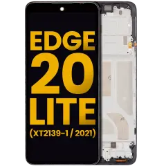 OLED Assembly With Frame For Motorola Edge 20 Lite (XT2139-1 / 2021) (Refurbished) (All Colors)